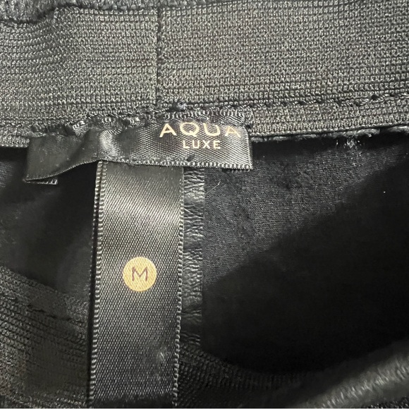 Aqua Luxe Genuine Leather Leggings size M - Picture 3 of 8